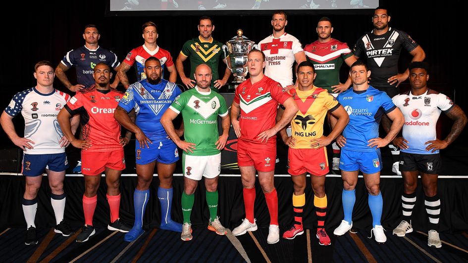 Australia Kangaroos Rugby League World Cup Players Tight Fit Jersey 